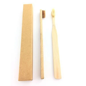 Biodegradable charcoal natural bamboo wood handle hotel adult bamboo toothbrush made in china