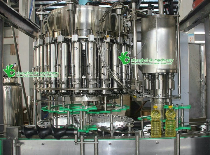 BKCC02 Automatic 2 in 1 rotary oil filling and capping packing packaging machine line