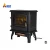 Import black freestanding led decorative cheap electric fireplace from China