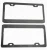 Import Black License Plate Frames, Karoad Stainless Steel Car Licence Plate Covers Slim Design 2 PCS with Bolts Washer Caps for US Stan from China
