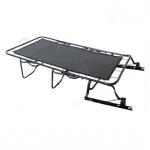 Black Metal Fabric Three Fold Office Furniture Sofa Bed Sofa Sleeper Mechanism