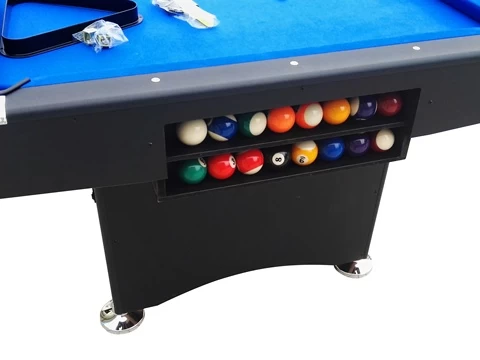 Black with Blue Color Custom Foldable Legs 7FT Folding Snooker Pool Billiard Table For Sale