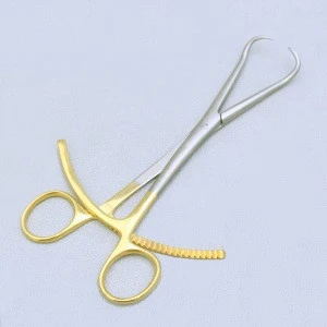 thumbnail image 2 of 2 Pcs Gold Plated Bone Reduction Forceps - Orthopedic Surgical Instruments (8") 2 of 5