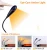Import Book Light Blue Blocking Amber Clip-On Reading Light 1600K Warm LEDs for Reading in Bed  Adjustable Brightness Sleep Aid Light from China