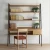 Import Bookshelf with base cabinet design for library from China