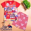 Boys t-shirts and pants wholesale kids pyjamas robocar poli clothing in USA