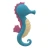 Import BPA free chew soft baby teether toy cute seahorse silicone teether from China