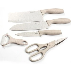 BST 2020 new design pattern 6PCS/SET  knife tool cooking knifes set kitchen tools