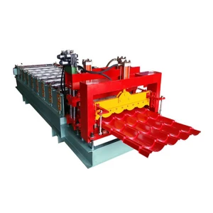 Building Material Automatic Glazed Roof Tile Roll Forming Machine