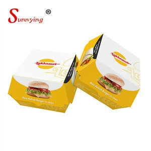 Burger Hamburger Paper Packaging Boxes Made In  China