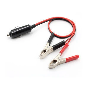 Car Charging Large Gold Alligator Clips Size to Battery Clip Cable