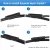 Import Car Front Windshield Wiper Blades for Renault Symbol 2009 2010 2011 2012 Fit Bayonet Arms from China