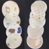 Cartoon Organic Reuse Round Cotton Pad Reusable Makeup Remover Washable Pads with Printing for Face &amp; Eye