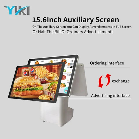 Buy Cash Register Pos Terminal Adopts Dual Screen Touch Combined With ...
