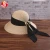 Import Casual Korean Style  Bowknot Big Brim Summer Beach Hats Outdoor Sunshade Straw Hats from China