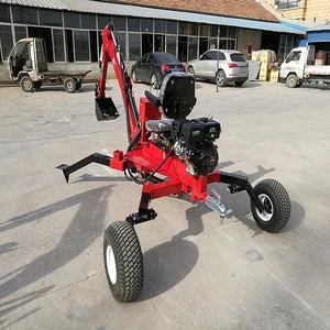 CE certificate 9hp ATV towable small backhoe loader for sale