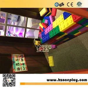 CE certified Educational big Plastic Building Blocks Happy Big Blocks for Children Play Corner