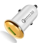 CE/Rosh/FCC Car USB Charger Quick Charge QC3.0 QC2.0 Mobile Phone Charger 2 Port USB Fast Car Charger for iPhone/ Samsung
