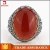 Import Cheap customized iron ore 925 sterling silver jewelry natural stone ring from China