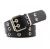 Import Cheap Double Grommet Metal Chain Western Leather Rock Punk Belt for Women Jeans from China