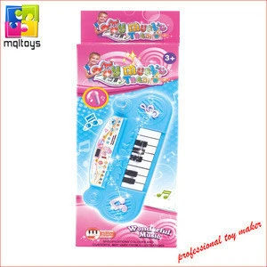 Cheap godo material musical instrument 8 keys plastic toy piano