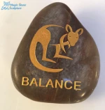 Cheap items engraved pebbles semi-precious stone craft