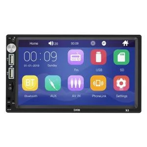 cheapest universal touch screen car radio fm usb with bluetooth mirror link
