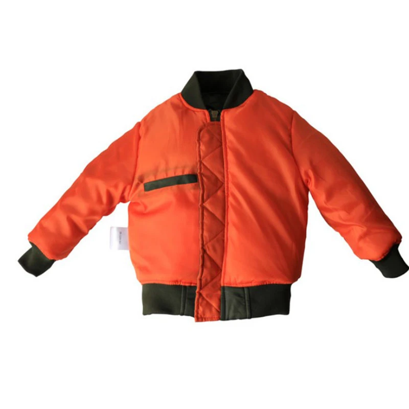 children girls denim baby bomber jacket  unisex reversible bomber jacket,Smooth copper zip