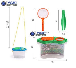 Children Outdoor Plastic Bug Capture Kit Catching Playing Tool Toy Set