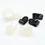 china best quality nylon electric fastener wire rope u shape cable clip