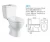 Import China ceramic sanitary ware two piece toilet seat from China