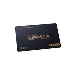 China factory competitive price custom &amp; frosted embossed printed metal business card gold