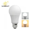 china jiangmen sunbright high power modern e27 9w 12w 30w home yellow white light led bulb lamp with plastic cover