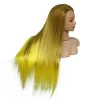 China manufacturer 24 inch high fiber yellow female mannequin head for display