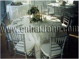 Chinese Silver Solid Wood Chiavari Event Restaurant Chair Sets