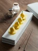 Chinese-style ceramic long rectangular dessert plate sushi plate Specialty hotel club tableware