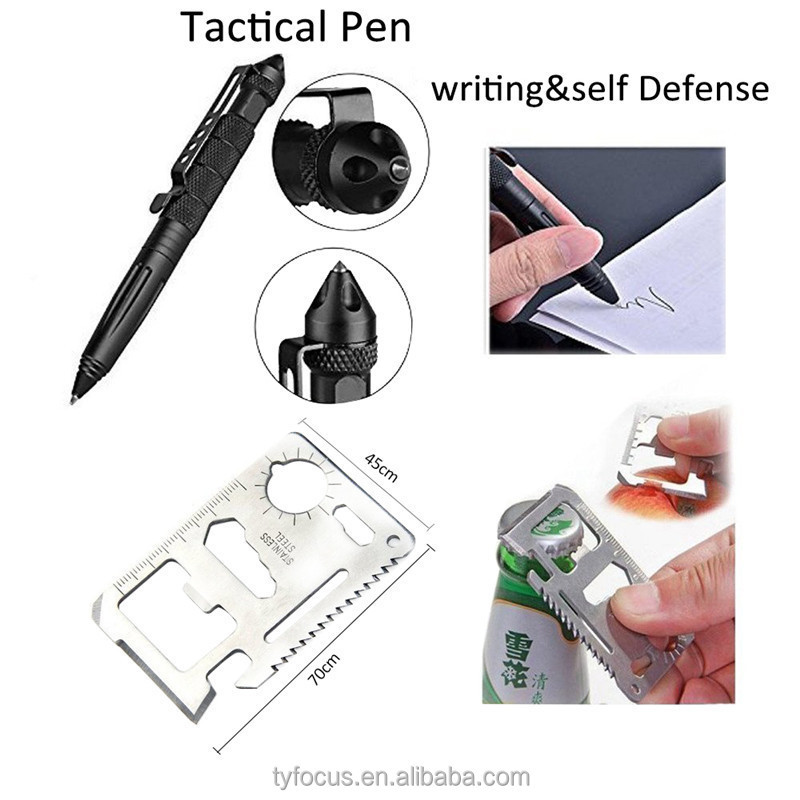 Buy Christmas Gift Professional 13 In 1 Emergency Survival Gear Kit ...