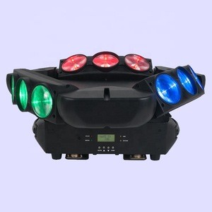 Christmas hot sale stage lighting equipment ADJ Kaos 9*10W RGBW 4IN1 LEDs beam spider moving head light