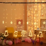 Christmas Tree Ornament Decoration Holiday Light String Merry Christmas Decor Christmas Lighting For Home Decor