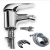 Import Chrome Bathroom Bidet Shower Set  Faucet Deck Mounted Single Hole  Spout 360 Rotation  Hot Cold Mixer Basin Sink Faucet from China