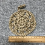CK027 Natural products 10cm diameter jute dishcloth for kitchen