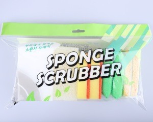 Cleaning Sponge Gift Set for Company Promotion (Melamine, Kitchen Sponges and Soap Case)