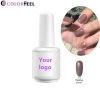 Clear nude color series coat nail gel polish china three step gel nail polish for nail art