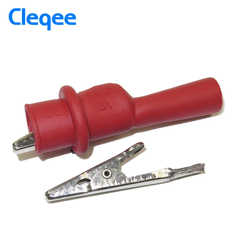 Cleqee P2008 Insulation Boot Metal Alligator Clips  Test Accessories