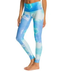 Cloud Graphic Print Leggings For Women Breathable 4 Way Stretch Material Wholesale