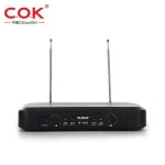 COK W600 uhf dual-channel wireless microphone system wireless dynamic karoke mic condenser microphone