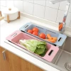 Collapsible Colander Fruits and Vegetables Drain Basket Foldable washing Colander Drain Folding Baskets