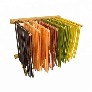 Collapsible Wooden Bamboo Pasta Drying Rack