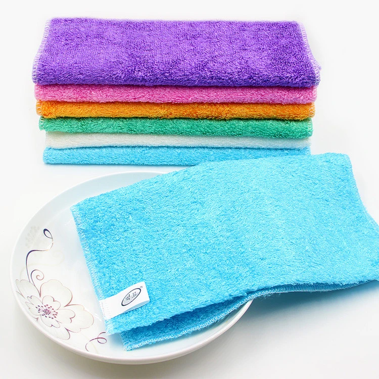 Colorful Microfiber Customized Bamboo Fiber Kitchen Cleaning Dish Washing Cloth