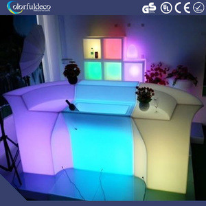 Buy Colorful Waterproof Plastic Nightclub Furniture Led Corner Bar ...